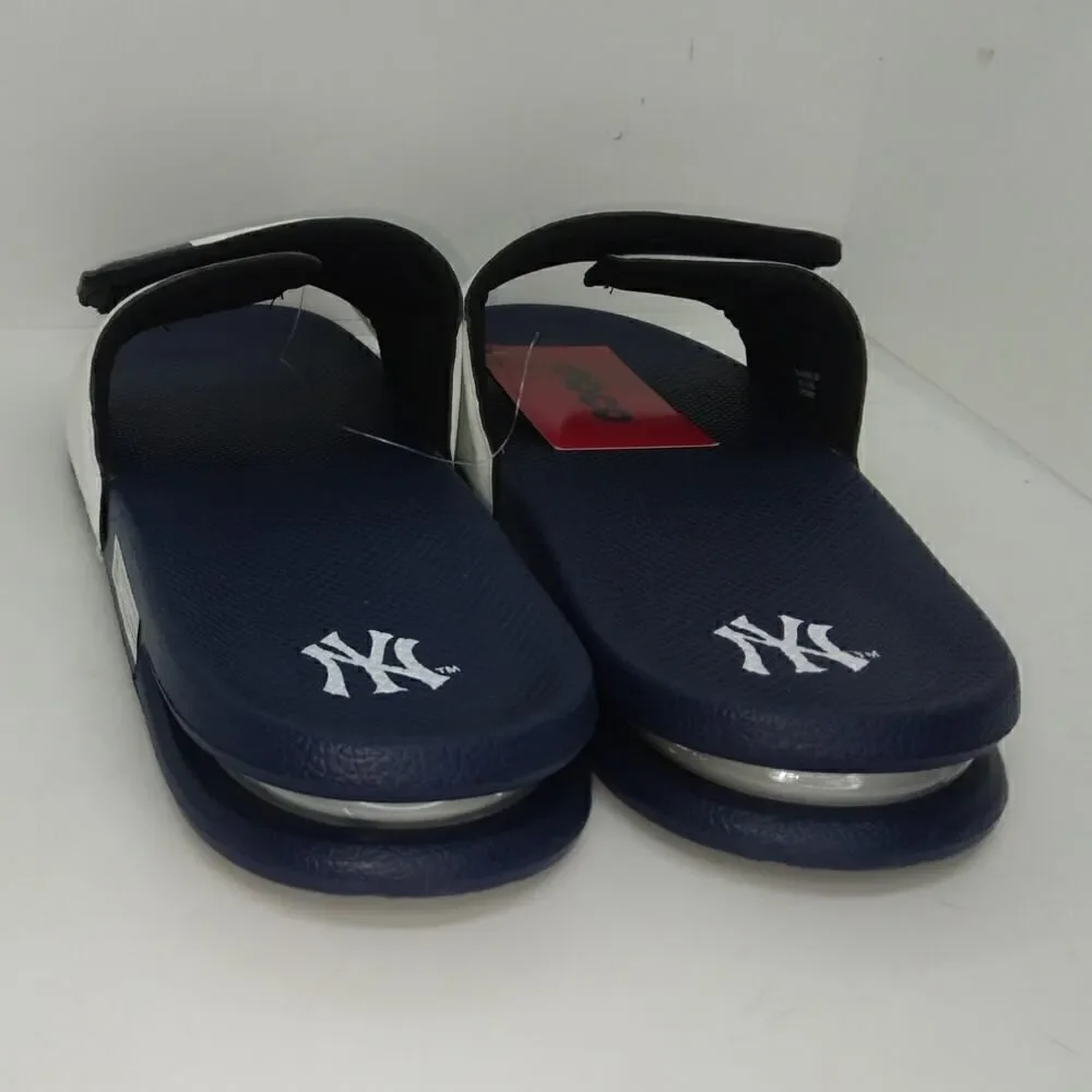 Yankees MLB Mens NEW w/TAGS Blue & White Slip-on Sandals - sz. XL